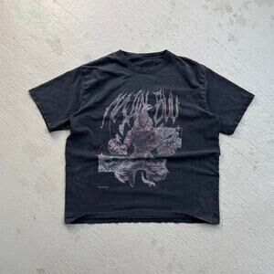 Majin Buu Faded Grunge Style Men's L Tee Dragon Ball Z